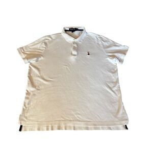 US POLO ASSN Mens White Polo Shirt Classic‎ Fit Embroidered Pony Logo XL